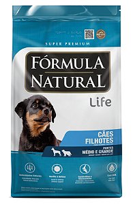 Ração Seca Fórmula Natural Life Cães Filhotes Porte Médio e Grande