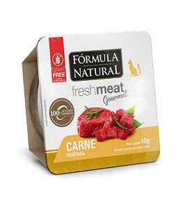 Ração Úmida Fórmula Natural Fresh Meat Gourmet para Gato Adultos sabor Carne Desfiada 40g