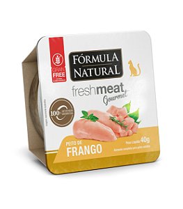 Ração Úmida Fórmula Natural Fresh Meat Gourmet para Gato Adultos sabor Peito de Frango 40g