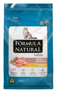 Ração Seca Fórmula Natural Gatos Sênior 7+ Castrados sabor Frango