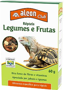 Alimento Completo Alcon Club Répteis Legumes e Frutas 60g