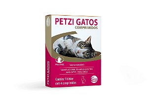 Vermífugo Ceva Petzi Gatos 4kg 4 Comprimidos