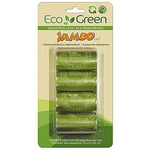 Saquinhos Jambo Eco Green Degradáveis 4 Rolos