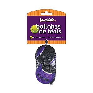 Brinquedo Jambo Bolas de Tênis Sound com 2 Peças