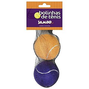 Brinquedo Jambo Bolas de Tênis com 2 Peças