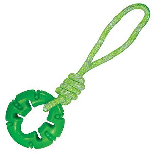 Brinquedo Jambo TPR Rope Ring Verde