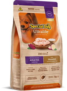 Ração Seca Special Dog Ultralife Cães Adultos Porte Pequeno sabor Frango e Arroz