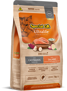 Ração Seca Special Cat Ultralife Castrado sabor Salmão e Arroz