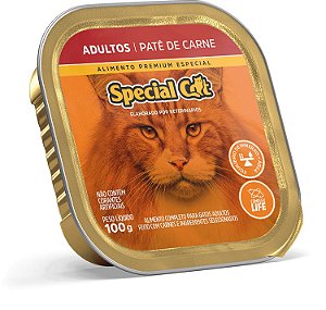 Alimento Úmido Patê Special Cat Adulto sabor Carne 100g