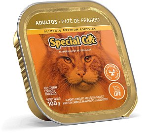 Alimento Úmido Patê Special Cat Adulto sabor Frango 100g