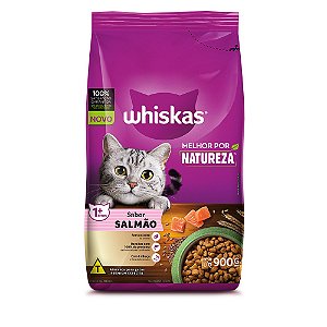 Ração Seca Whiskas Melhor por Natureza Gatos Adultos sabor Salmão