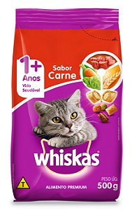 Ração Seca Whiskas Gatos Adultos sabor Carne