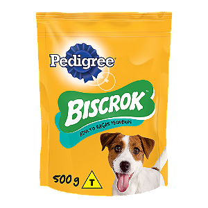 Biscoito Pedigree Biscrok Cães Adultos Raças Pequenas