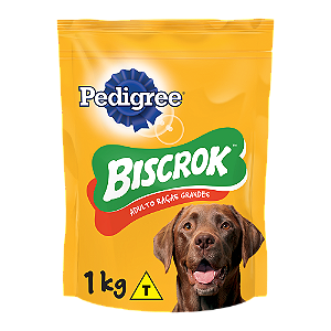 Biscoito Pedigree Biscrok Cães Adultos Raças Grandes