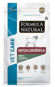 Ração Seca Fórmula Natural  Vet Care Hipoalergênica Cães Porte Mini e Pequeno