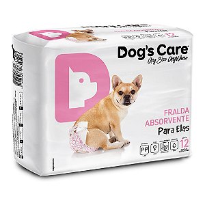 Fralda Higiênica Dog's Care Cães Fêmeas 12 Unidades
