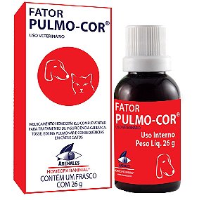 Homeopatia Para Cães e Gatos Arenales Fator Pulmo-COR 26g