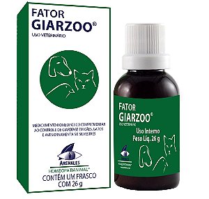 Homeopatia Para Cães e Gatos Arenales Fator Giarzoo 26g