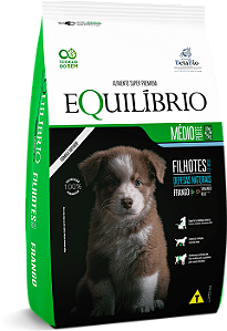 Ração Seca Equilíbrio Cães Filhotes Porte Médio sabor Frango