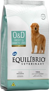 Ração Seca Equilíbrio Veterinary Cães O&D Obesity & Diabetic