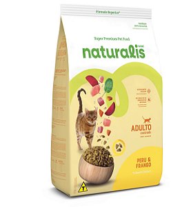 Ração Seca Naturalis Gato Adulto Castrado sabor Peru e Frango