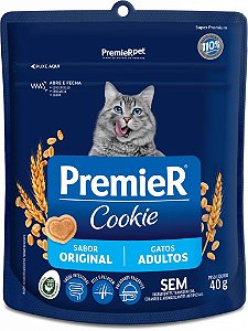 Cookie Premier Gatos Adultos sabor Original 40g