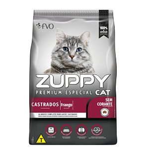 Ração Seca Zuppy Cat Premium Especial Castrado sabor Frango