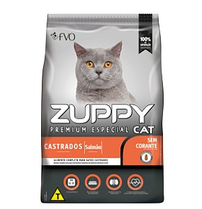 Ração Seca Zuppy Cat Premium Especial Castrado sabor Salmão