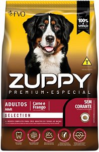 Ração Seca Zuppy Premium Especial Selection Adulto sabor Carne e Frango