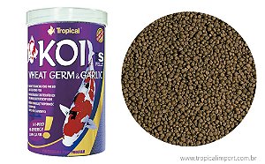 Ração Tropical Koi Wheat Germ & Garlic Small Pellet