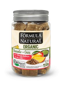 Biscoito Fórmula Natural Organic Cão Adulto sabor Manga, Linhaça e Chá Verde 150g