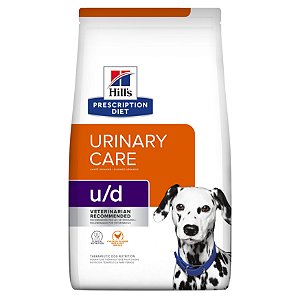 Ração Seca Hills Canino Prescription Diet U/D Cuidado Urinário sabor Frango 3,85kg