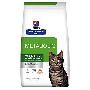 Ração Seca Hills Felino Prescription Diet Metabolic Perda & Manutenção de Peso sabor Frango 1,81kg