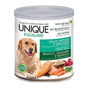 Alimento Úmido Unique Equilibre Cão Adulto raça Média e Grande sabor Frango, Legumes e Tapioca 300g