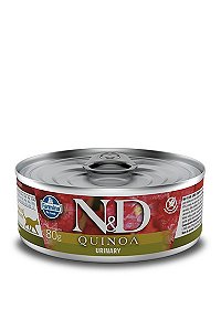 Alimento Úmido Lata N&D Feline Quinoa Urinary 80g