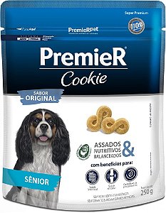 Cookie Premier Cães Sênior sabor Original 250g