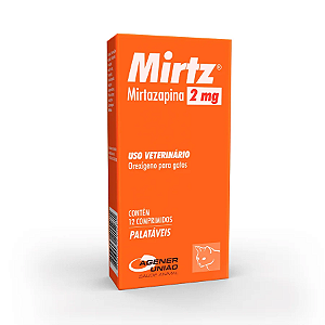 Estimulante de Apetite  Agener União	Mirtz 2mg 12 Comprimidos