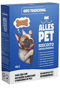 Biscoito Alles Pet Hipo sabor Tradicional 180g