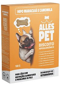 Biscoito Alles Pet Hipo sabor Maracujá e  Camomila 180g