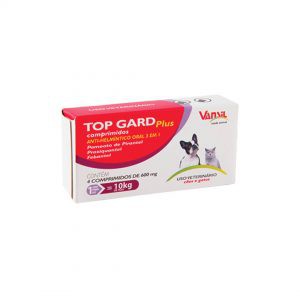 Vermífugo Vansil Top Gard Plus 600mg 4 Comprimidos