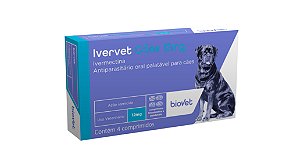 Sarnicida Biovet Ivervet Cães 4 Comprimidos