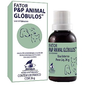 Homeopatia Para Cães e Gatos Arenales Fator P&P Animal Glóbulos 26g