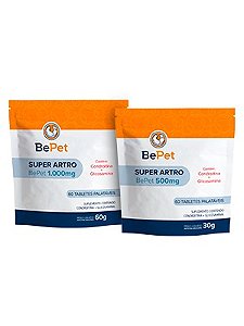 Suplemento BePet Super Artro 500mg 30g