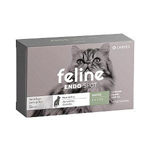 Vermífugo Labyes Feline Endospot Entre 2 e 5kg