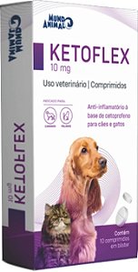Anti-inflamatório Mundo Animal Ketoflex 10 Comprimidos