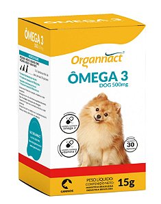 Suplemento Organnact Ômega 3 Dog 30 Cápsulas