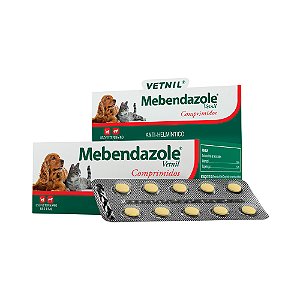 Vermífugo Vetnil Mebendazole Vet 10 Comprimidos
