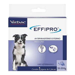Antiparasitário Virbac Effipro Cães Entre 10 e 20kg 1,34ml