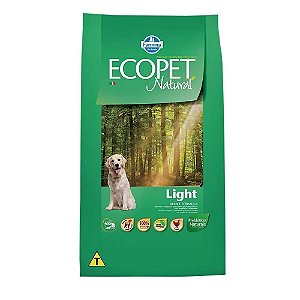 Ração Seca Ecopet Natural Cães Light 15kg