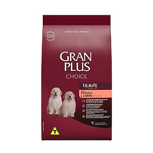 Ração Seca Gran Plus Choice Cães Filhotes sabor Frango e Carne 10,1kg